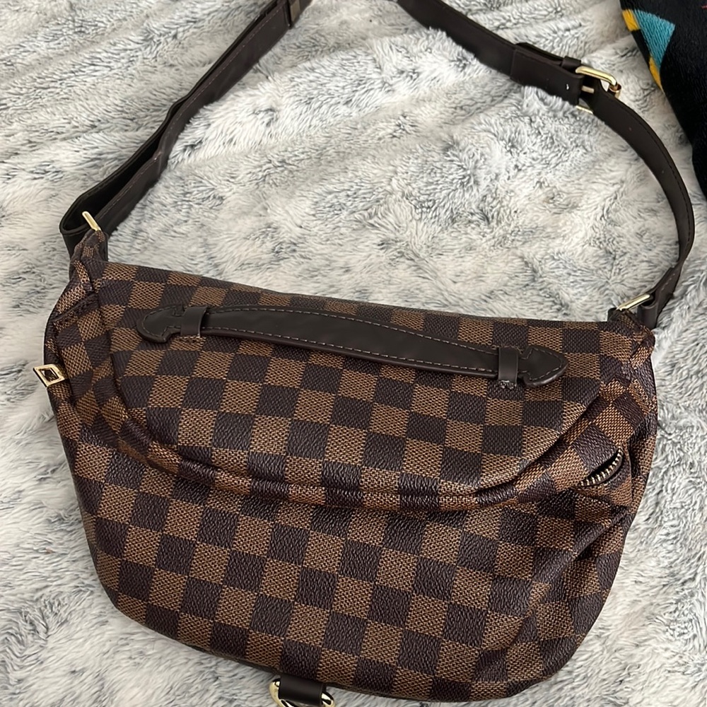 Boutique Checkered Fanny Bag